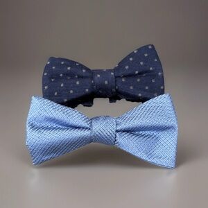 Men’s Black Brown 1826 Silk & Wool Bow Ties (Set Of 2)